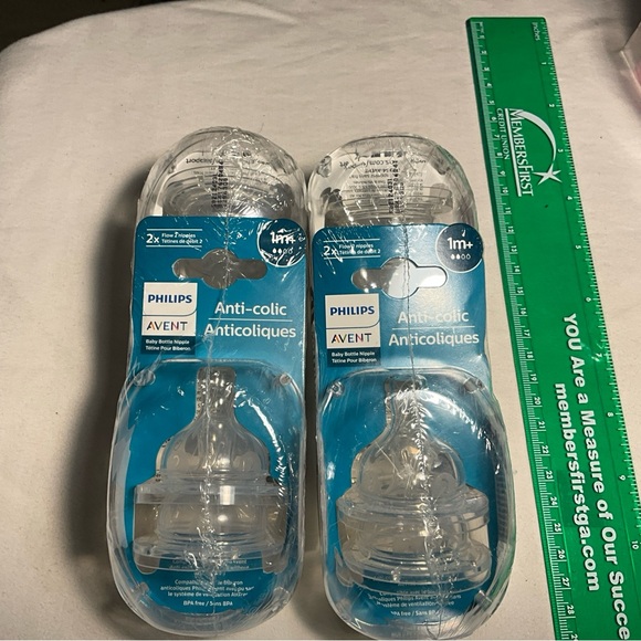 Phillips Avent Anti-Colic Flow Baby Bottle Nipple 1m+ Brand New 2 Packs=8 Avent - Picture 7 of 16